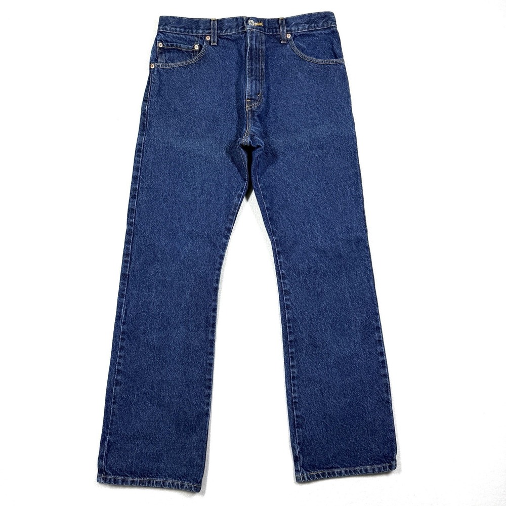 Vintage Levis 517 Jeans Mens 33x32 Bootcut Boot Cut Dark Wash Western Y2K Cowboy